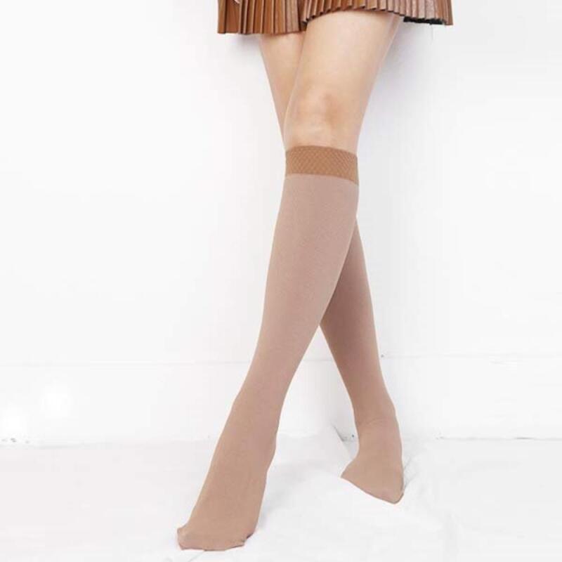 Женские зимние леггинсы на флисе с эластичными гольфами A25348_Jaesaek