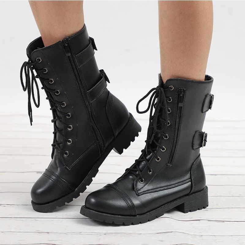Botas vaqueras para mujeres Damas Media Pantorrilla Botas Largas Plataforma  Cuña Botas Niñas Cremallera Punta Redonda Zapatos Impermeables Talla Plus  Size comprar a buen precio — entrega gratuita, reseñas reales con fotos —
