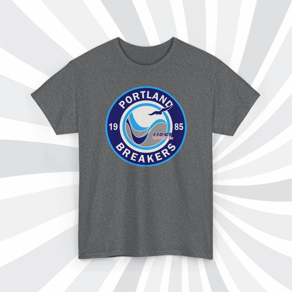 Portland Breakers 1985 USFL Vintage Football Logo T shirt - Trailblazers
