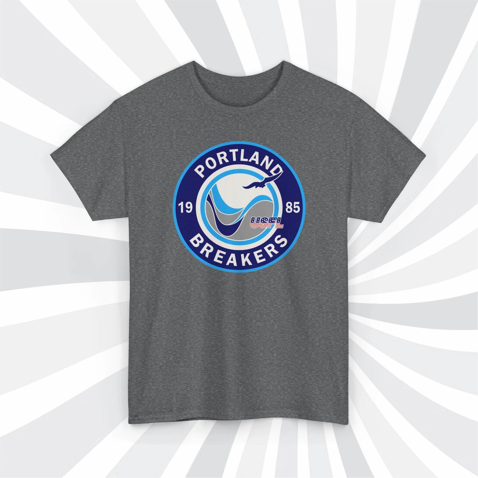 Portland Breakers 1985 USFL Vintage Football Logo T shirt - Trailblazers L