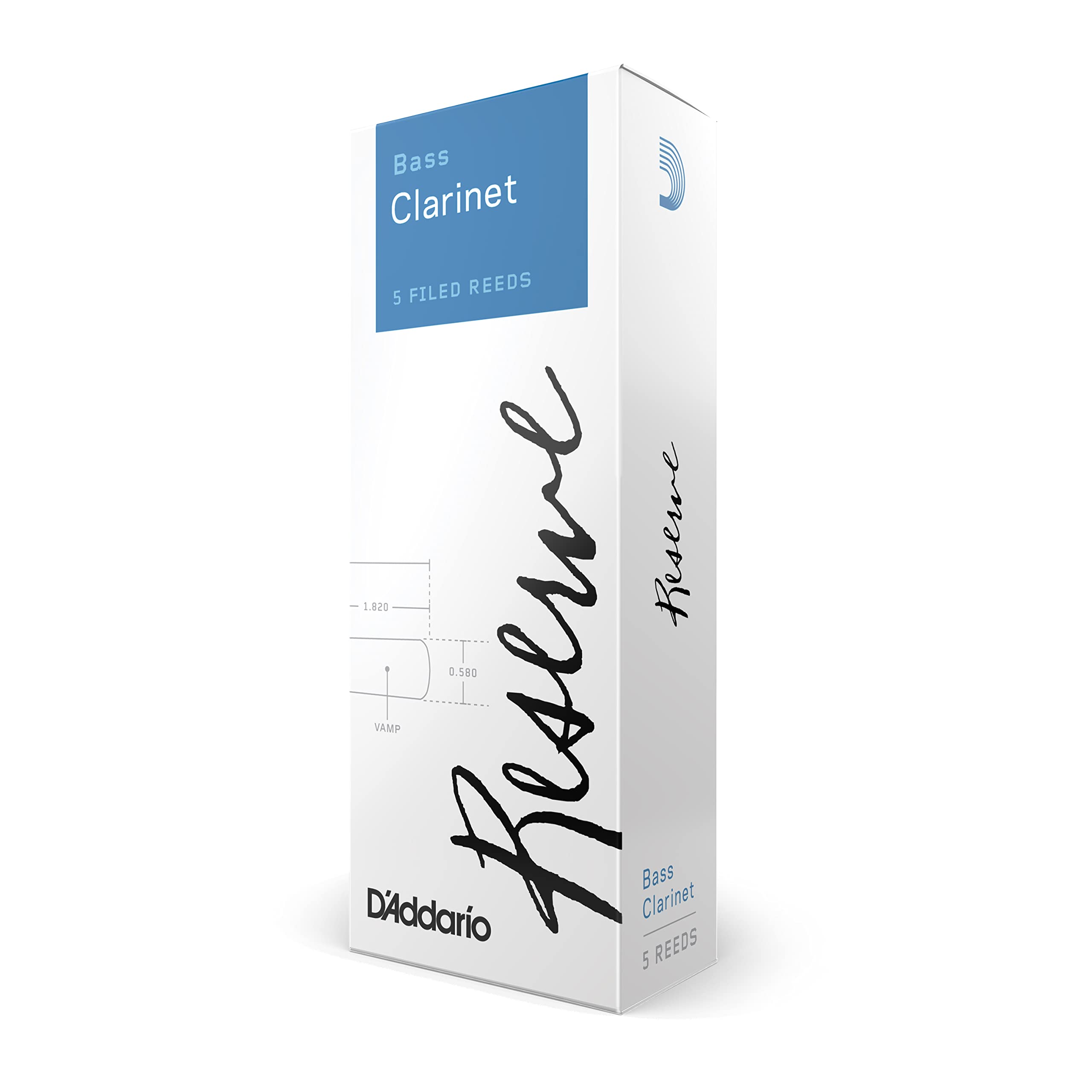 

D Addario WoodWinds Трость D Addario для бас-кларнета RESERVE DER0520 [Твёрдость: 2.0] 5 штук