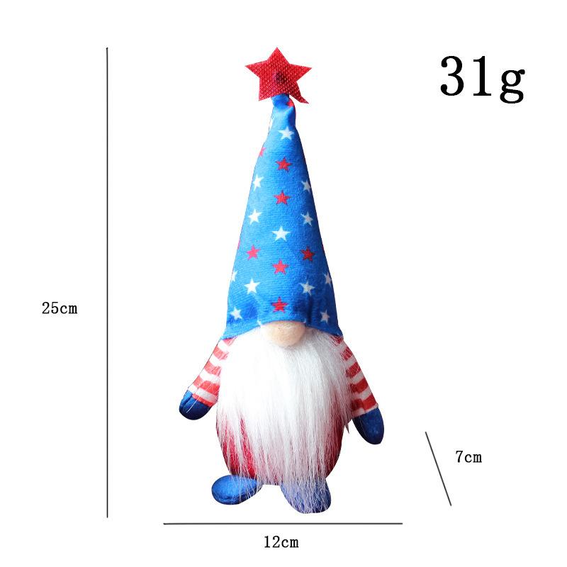 

Independence Day Gnome Doll Standing American Festival Faceless Doll Decoration Household Goods