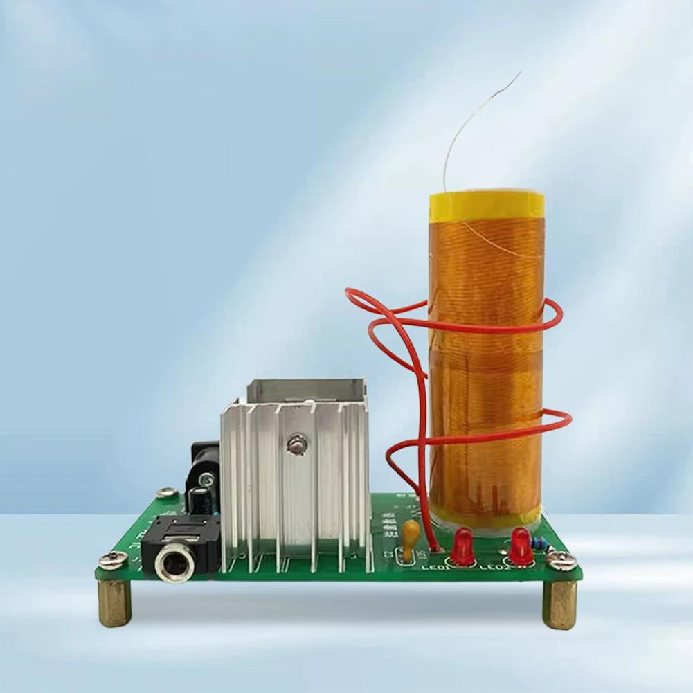 

DIY Mini for Tesla Coil Kit Mini Music for Tesla Coil Plasma Speaker High Temperature High Pressure Plasma DC 15-24V 15W 2A france