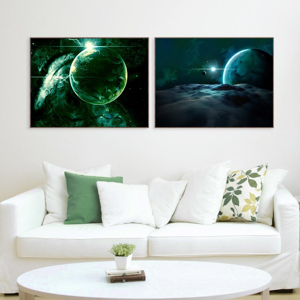 

Галактика Туманность, космические украшения, постеры и принты, планета Земля, облака, звездное небо, домашний декор, скандинавский холст, живопись