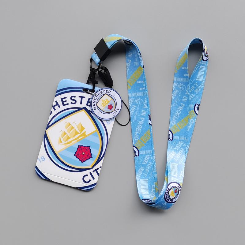 Cartoon Animation Hard Bus Push Card Sleeve Heat Transfer Student Campus Card Polyester Drop Lanyard Work Card Meal Card Football