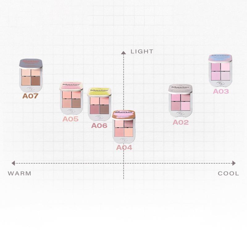 [TOOQ] One by Genuine Magnetic Eye Shadow 4-Palette 7.5g