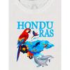 European size Women'S Short-Sleeve Round-Neck T-Shirt with a Honduras Parrot Print