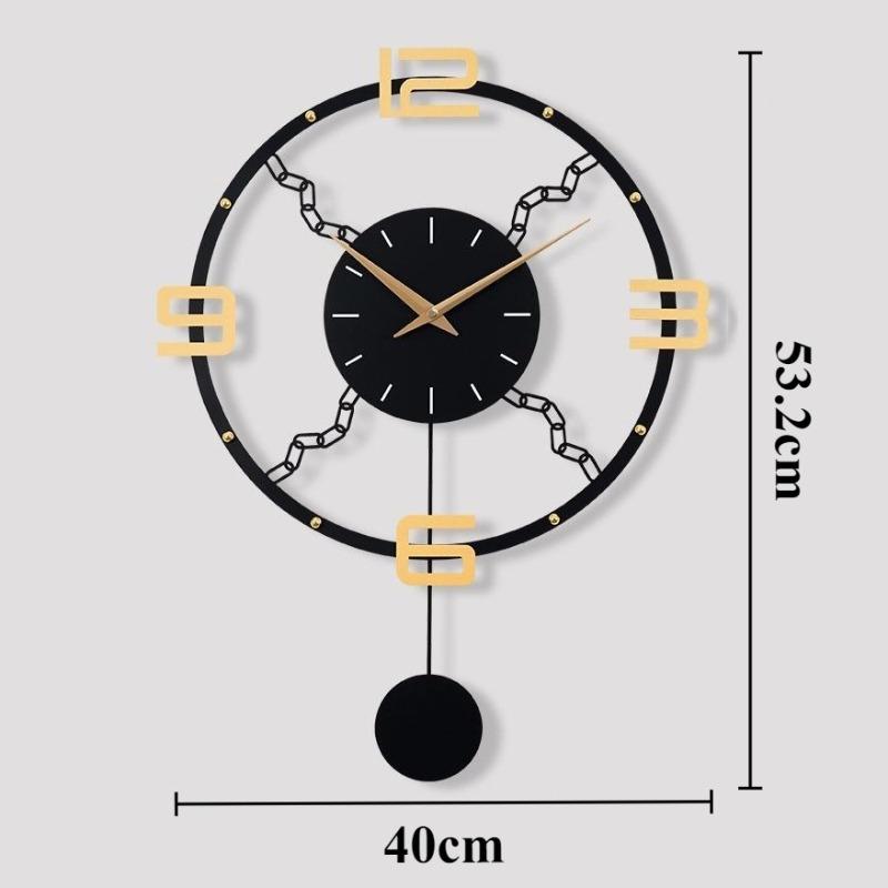 

Slient Wall Clock Modern Creative Wall Clock Dining Room Luxury Hanging Clocks Living Room Decoration Furniture Accessories