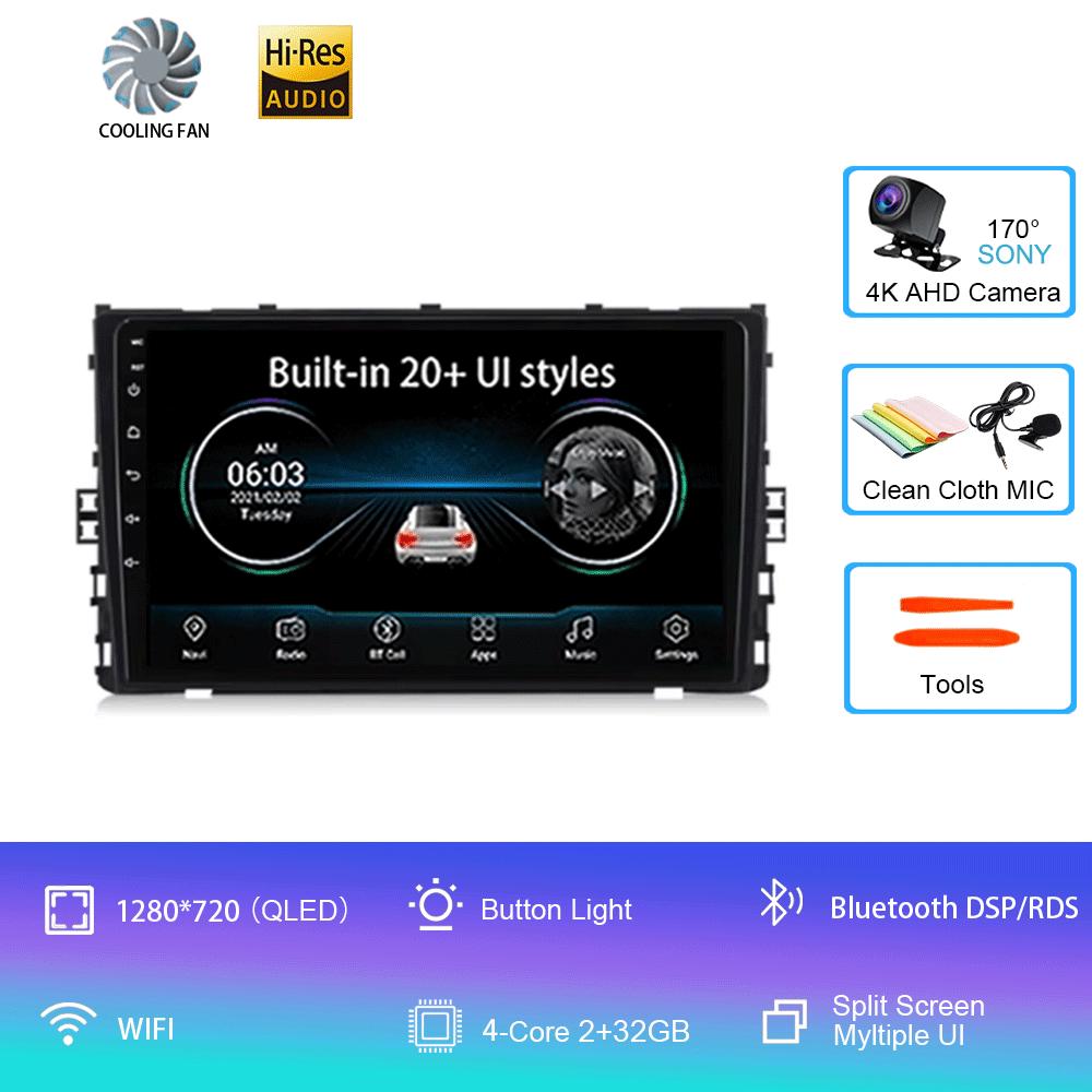 

Android14 для Volkswagen VW T-Cross MQB 2018 2019 2022 2Din автомобильный стерео радио мультимедийный видеоплеер Carplay GPS навигация WIFI CHINA