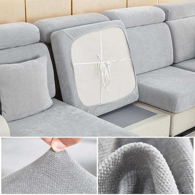 Chenille Sofa Couch Cushion Covers Replacement Chair Cushion Covers Stretch Cushion Slipcovers Furniture Protector Sofa Slipcove