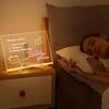 LED Note Board Night Light With Colorful 7 Pens DIY Acrylic Message Board Erasable Painting Drawing Board For Kids Birthday Gift