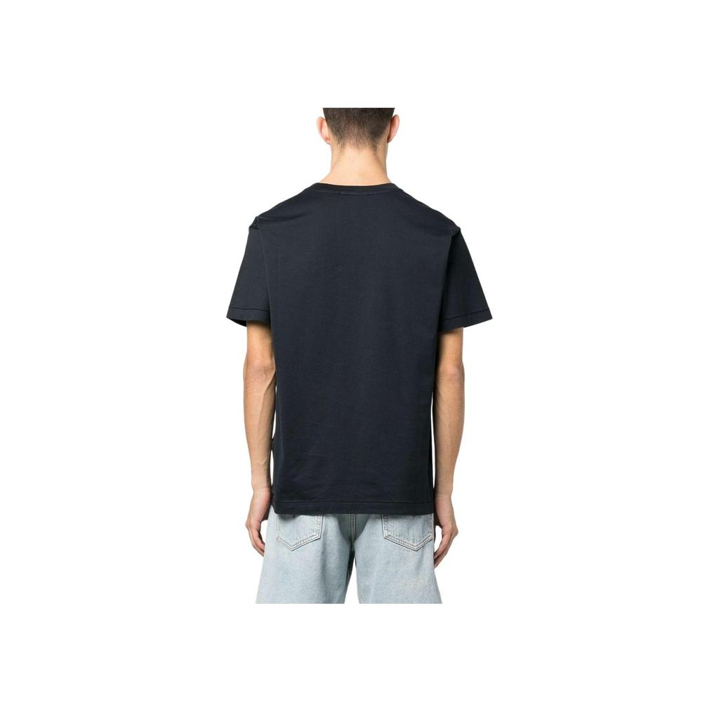 STONE ISLAND Short Sleeve T-Shirt Dark Blue Men Streetwear 101524113-V0020