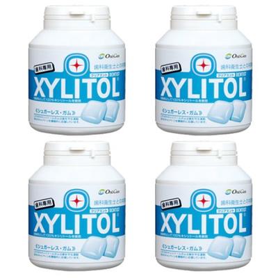 Oral Care Dental Exclusive Lotte Xylitol Gum Bottle Type 90 Tablets X 4 Set Clear Mint Flavor