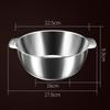 3L Food Strainer Supplies with Handles ,Salads Basket ,Stainless Steel Kitchen Colanders, for