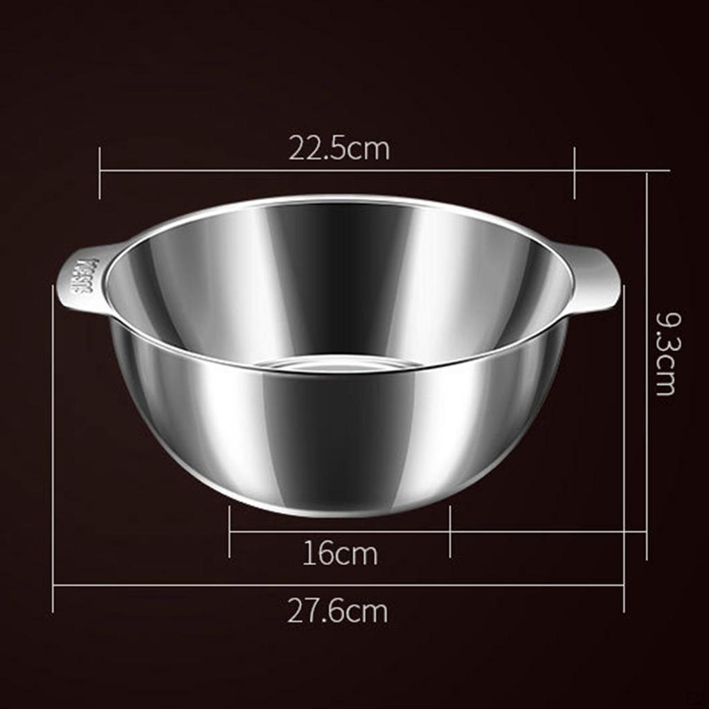 3L Food Strainer Supplies with Handles ,Salads Basket ,Stainless Steel Kitchen Colanders, for