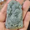 Dragon Brand Jadeite Formal Wear Pendant: A Grade Natural Carved Jade for Men and Women
