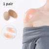 1 paio di spalline invisibili, staccabili, traspiranti, in silicone, antiscivolo, adesive, per donne e uomini