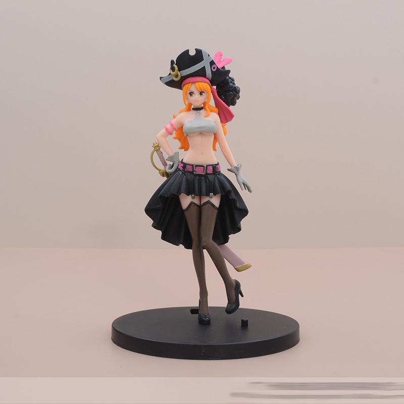19CM Anime Vienas Gabalas Nami Juodi Drabužiai Veiksmo Figūrėlė VIENAS GABALAS FILM RED Apsirengimo Figūrėlė PVC Kolekcionuojamas Modelis Žaislas Vaikiška Dovana