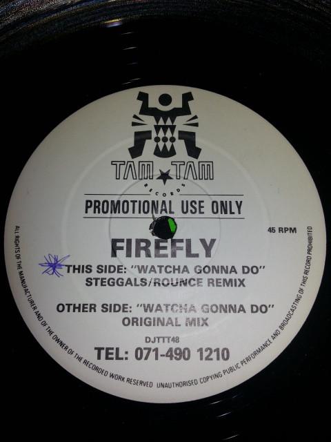 

12inch Record FIREFLY Watcha Gonna Do DJTTT48 Tam Tam Records 1991 UK Dance Electronica Used