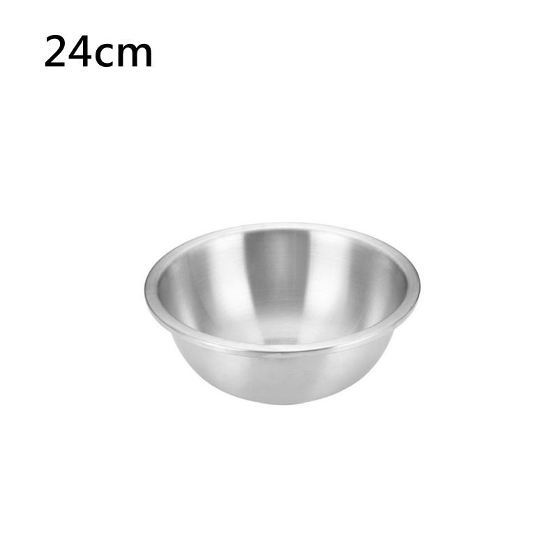 Set boluri de salată din oțel inoxidabil 304 de capacitate mare de 16-32 cm, bol pentru amestecare, pentru prepararea de bucătărie, recipient pentru depozitarea legumelor