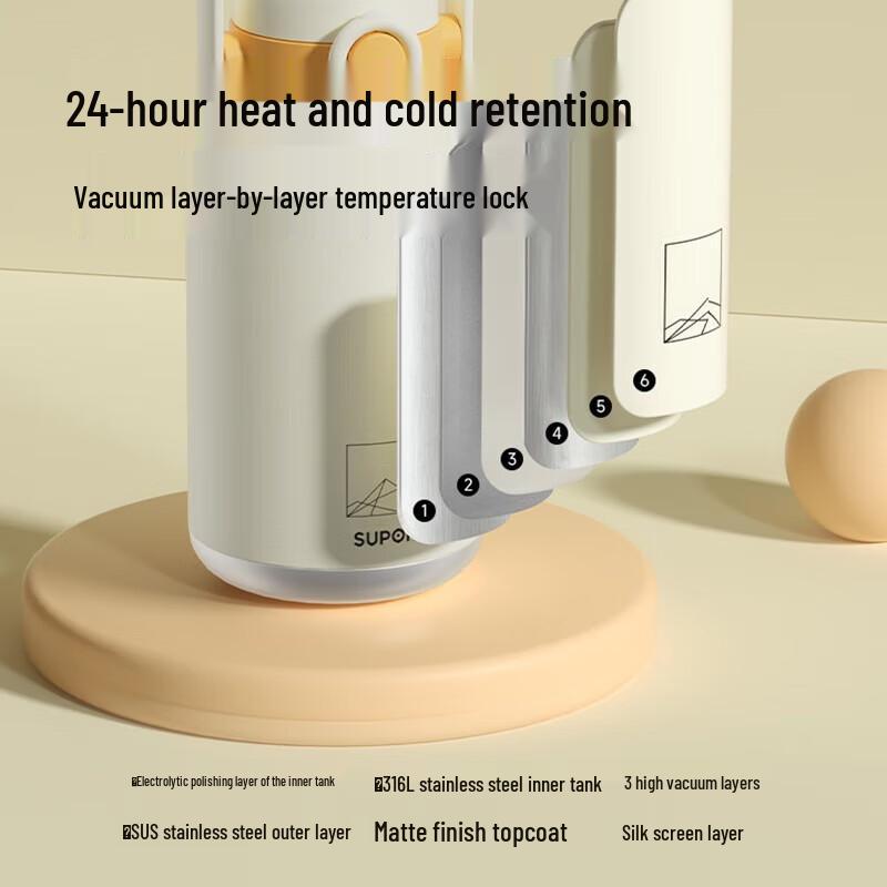 SUPOR Large Capacity Outdoor Thermos Mug