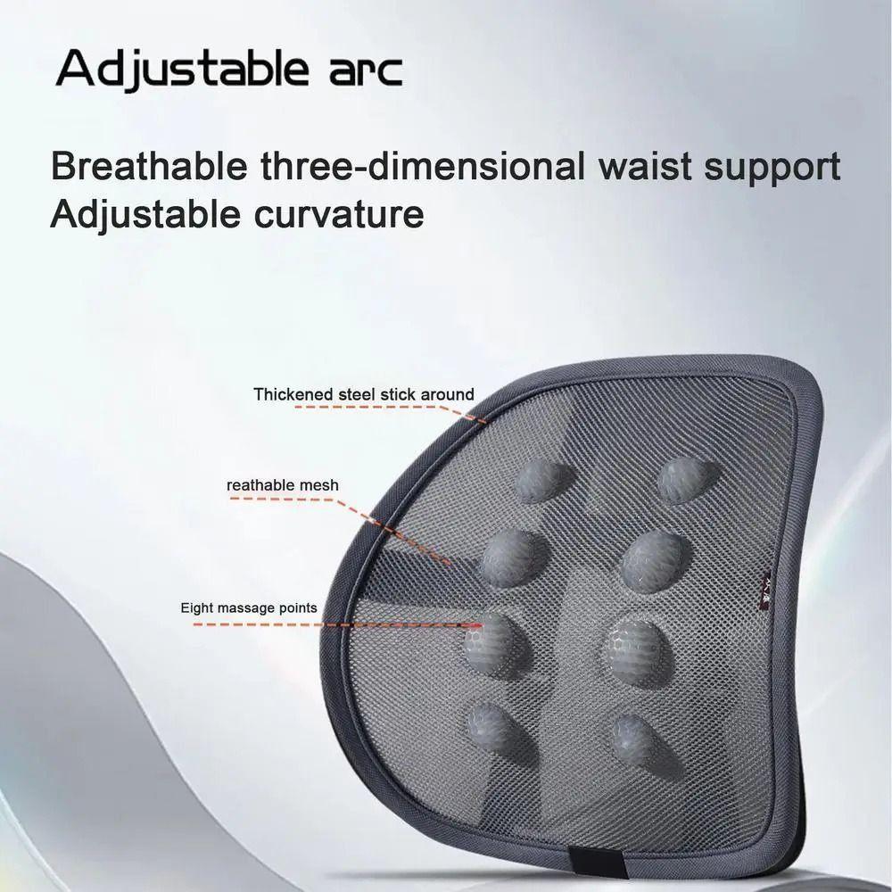 Ventilate Lumbar Seat Pillow Mesh Auto Pad Cushion Relieve Fatigue Car Lumbar Support  Summer