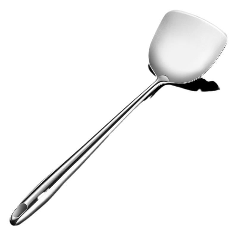 Stainless Steel Kitchen Utensil Soup Ladle Solid & Slotted Turner Wok Spatula Kitchen Colander Strainer with Ergonomic Handle