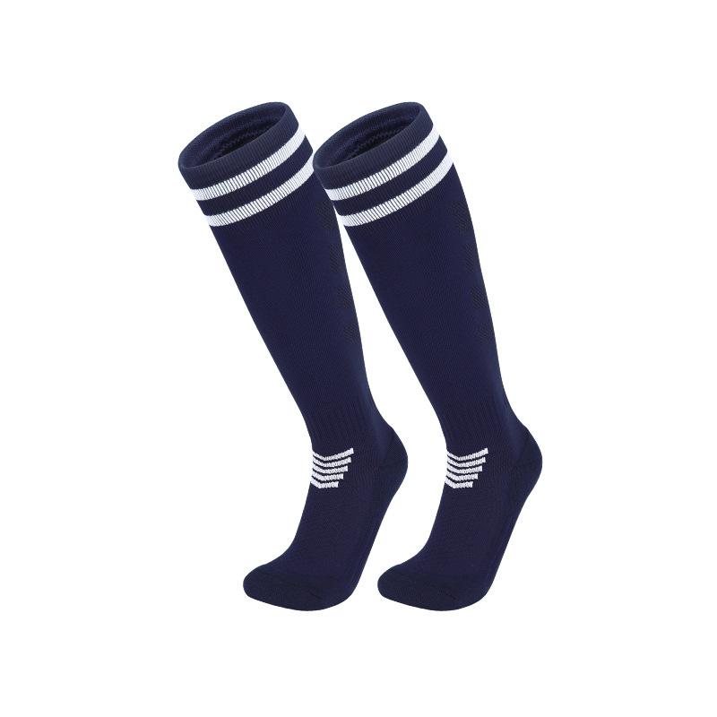 2026 Echte Kampf-Langrohr-Fußballsocken Professionell für Erwachsene, Kinder, ältere Kinder Frottee-Boden Beinschoner Atmungsaktive Sportsocken