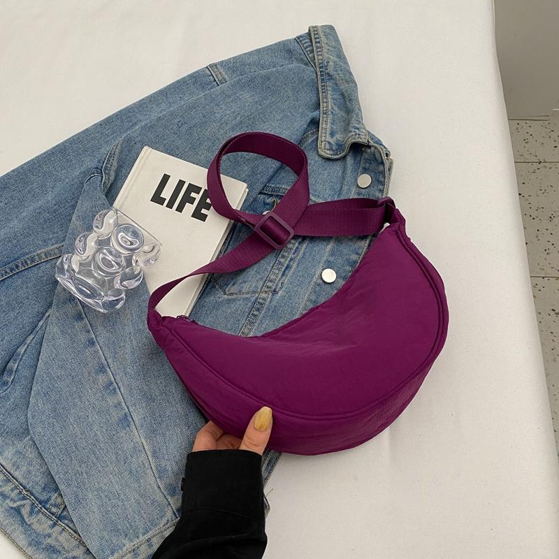 Small Bag Women's Simple All-Match Satchel Shoulder Bag Crossbody Dumpling Bag for Travel