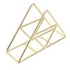 Napkin Holder Fashion Thickened Widened Triangular Freestanding Metal Wrought Iron Vertical Tissue Holder