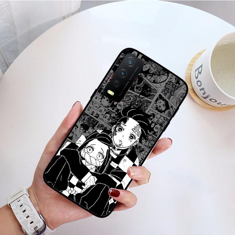 Kimetsu No Yaiba Demon Slayer Anime Phone Case for VIVO Y31 Y21 Y70 Y21S Y20 Y72 1907 Y12 Y11S Y53S Y33S Y55 Y76 Y51 Y15S Y01