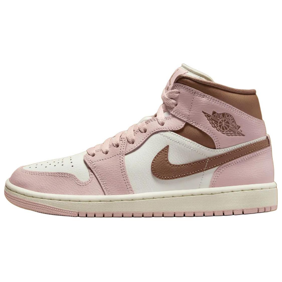 

Новые Jordan Air Jordan 1 MID Neapolitan Противоскользящие Износостойкие Средние Ретро Женские Баскетбольные Кроссовки BQ6472-620 38.5