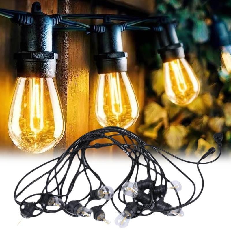 Vibrant Outdoor String Lights S14 For Camping Festivities And Garden Decor