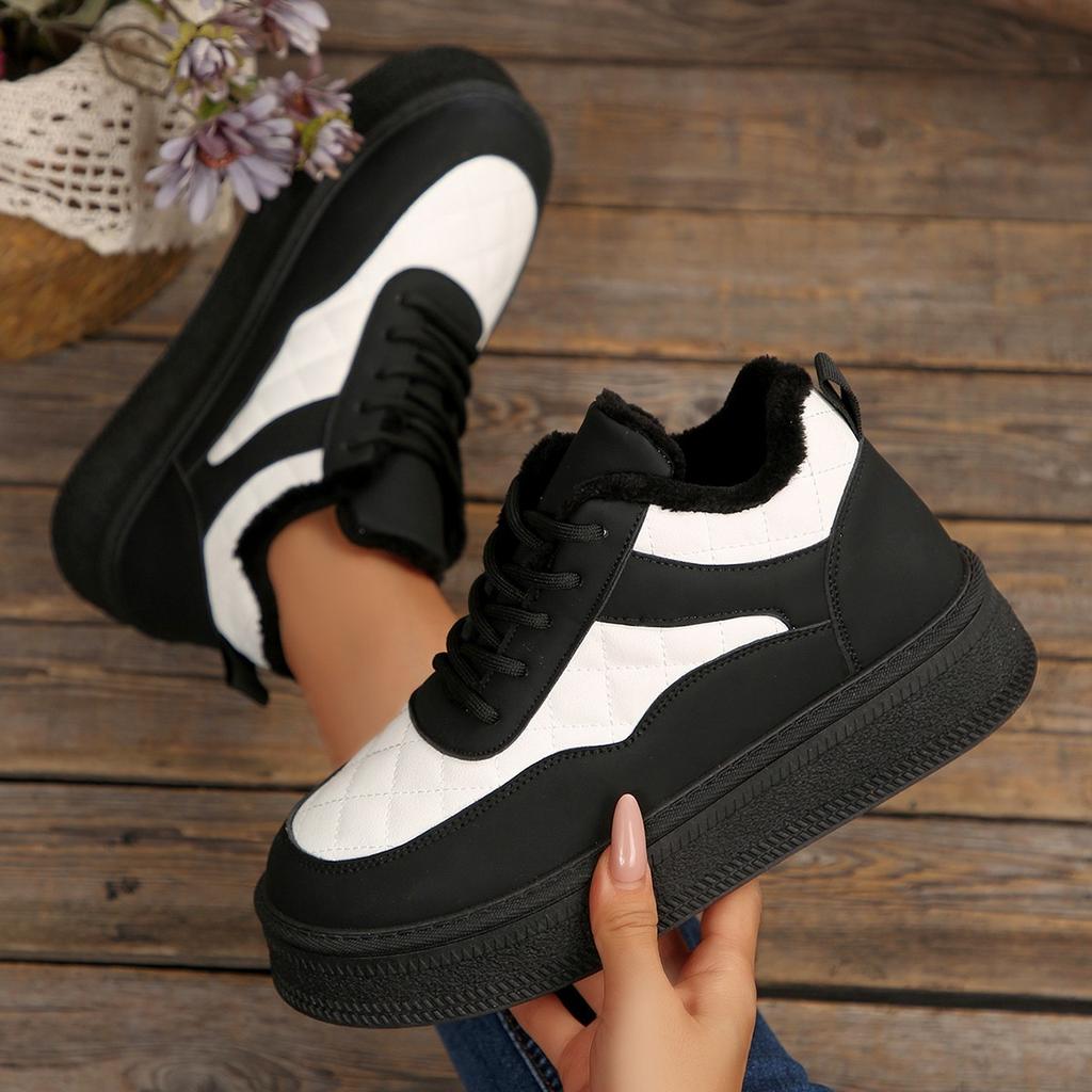 Fashion Women's 2025 New Winter Thick-soled Snow Boots Warm Cotton Shoes Piled Thickened Waterproof Riding Boots Short Boots