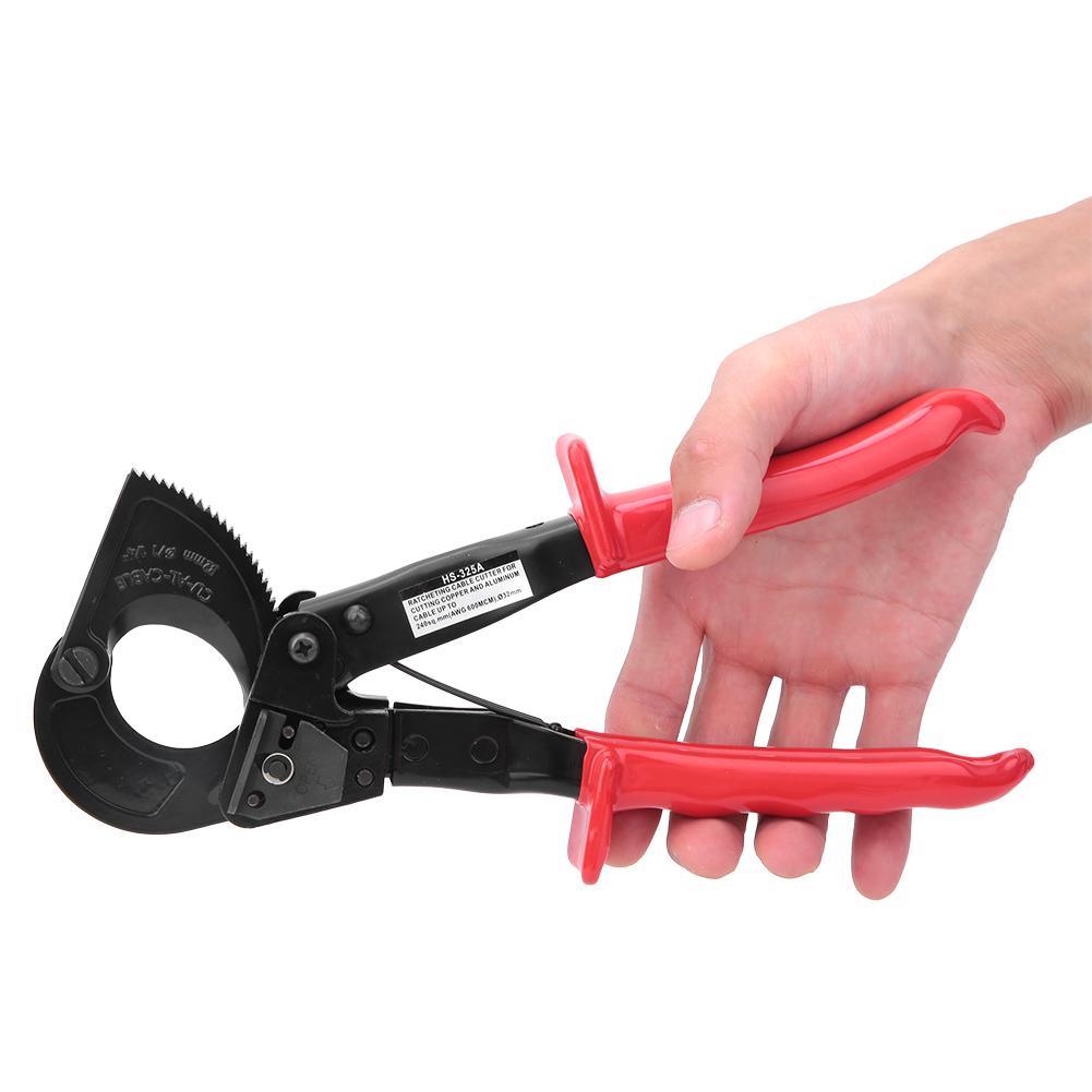HS 325A Ratchet Cable Cutter Insulated HCS Copper Aluminum Cutting Tool 240mm   less than br more than (HS 325A )