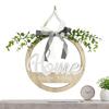 Front Door Welcome Sign Round Rustic Wooden Decorations Bohemian Welcome Door Hanger For Holiday Window Birthday Party