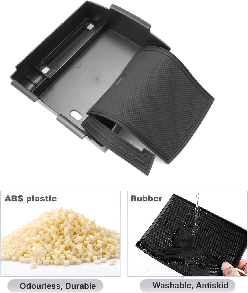 2PCS Center Console Organizer For 2025 Hyundai Tucson Limited Floor Lower Center Console Armrest Storage Box Tray Accessories