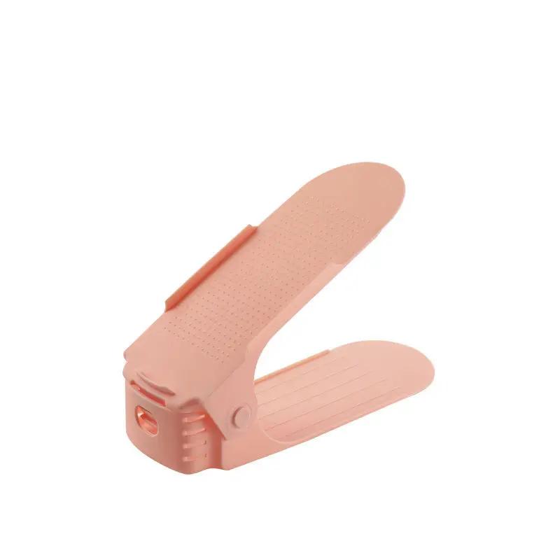 1Pcs Double Shelf Space Savers White Shoe Rack Cabinets Shoe Rack Storage Organizer Plastic Adjustable Shoes Warderobe Bedroom