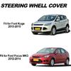 JSCARLIFE Steering Wheel Cover Trim for 2012-2014 F-ord Focus MK3 and 2013-2015 F-ord Kuga, Car Interior Accessories