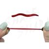 100pcs Earthworm Deep Red Soft Worm Bait Fake Baits Artificial Biomimicry Worm Luya Water Flea Sea Long 3.5cm Strip Fishy Smell