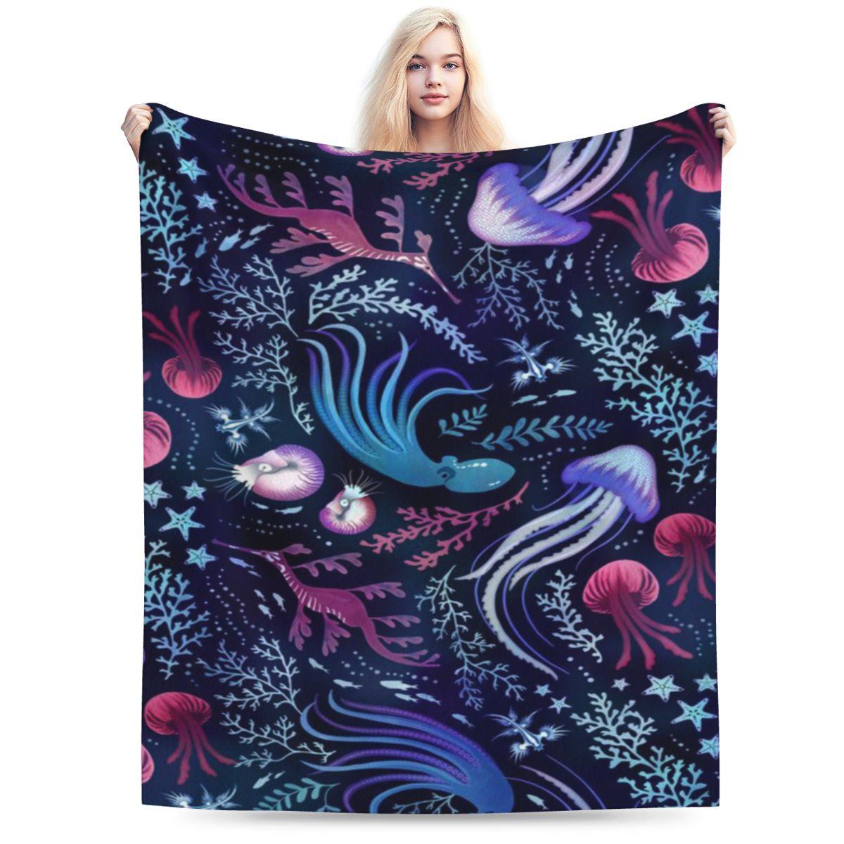 Ocean Beauty Pink And Purple Personalized Warm Party An UltraSoft Micro Fleece Blanket 75x100cm 30x40in