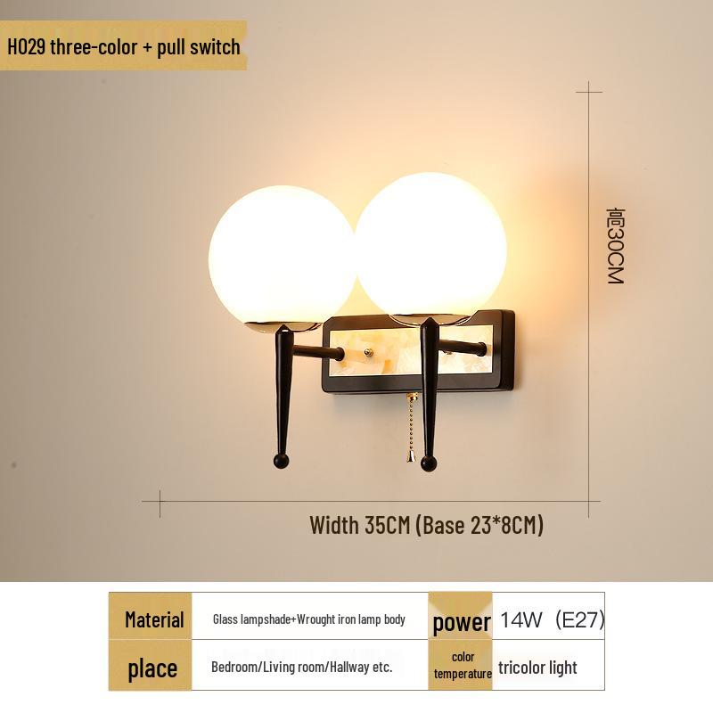 Applique Murale Moderne Chaleureuse pour Chambre à Coucher, Salon, Salle à Manger et Escalier