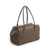 2026 Top-grain Cowhide Boston Bowling High-end Genuine Leather Women's Bag, Large Capacity Handbag, Pillow Bag