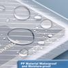 100 A4 Transparent File Folders, Button Closure, Waterproof Plastic Button Folders, Student Exam Paper Storage Folders, Subject Classification