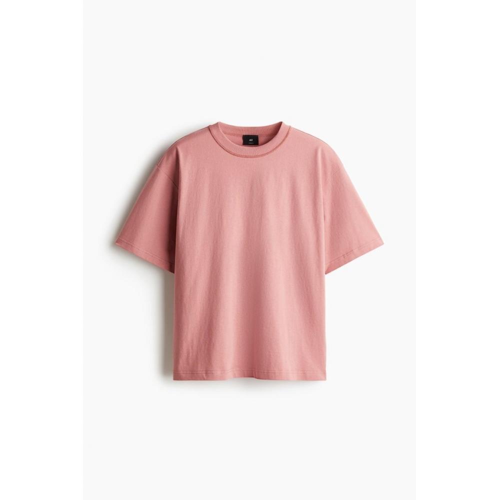H M PrinTed T sHirT Loose fiT Pink rapTor Ridge