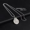 Trendy People Turn the Time Disk Triangle Hour Hand Pendant Hip-hop Men's Titanium Steel Necklace Trendy
