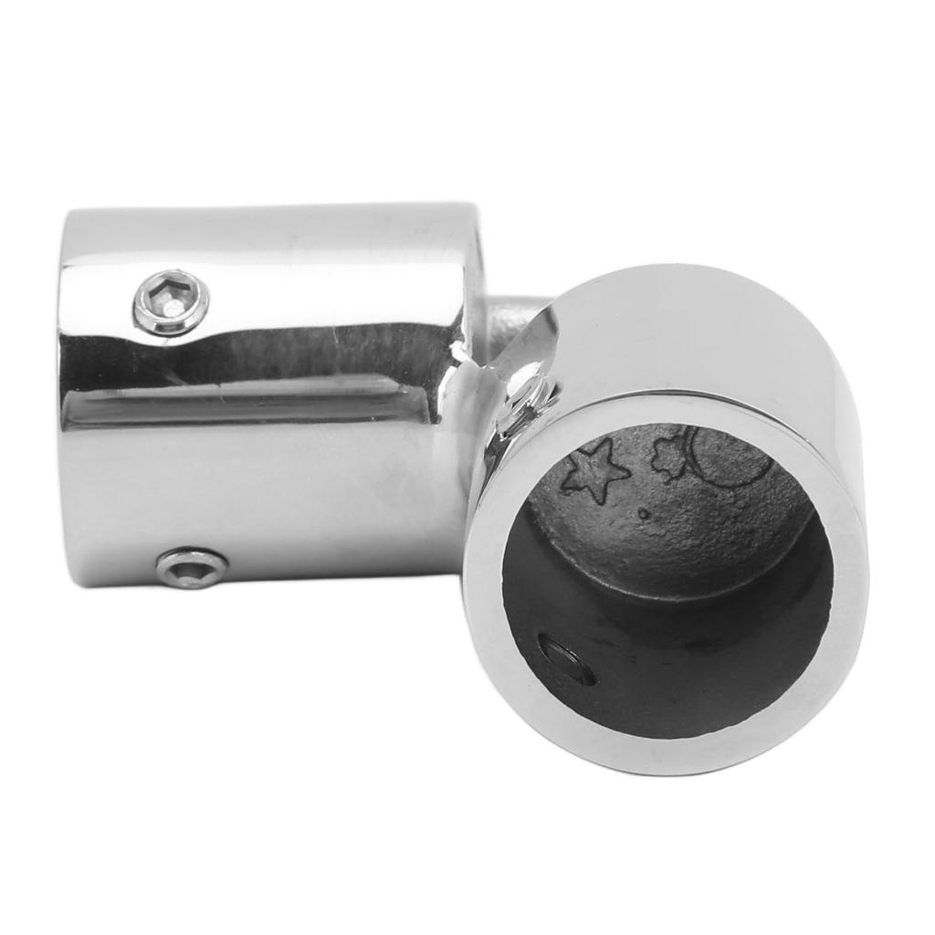 90 stupňů Lodní trubkový konektor 22 mm 2 portový držák zábradlí Nerezová ocel pro námořní jachty