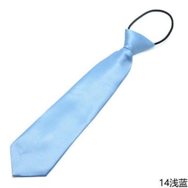 Large Quantity Production Boys And Girls Solid Color Small Tie Children'S Performance Class Uniform Adult Shirt Short Tie