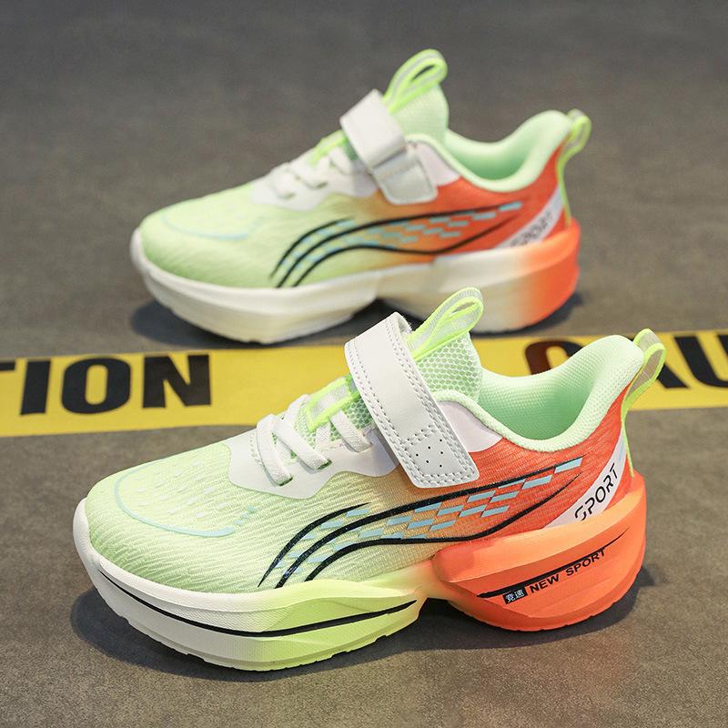 

Спортивная обувь для учеников начальной школы, красные кроссовки с кроликом, мягкая подошва, легкие кроссовки для бега, весенне-летняя дышащая сетка, на липучке, для больших детей 31