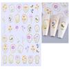Floral Nail Art Stickers Self-adhesive Spring Summer Flower Pattern Women Manicure Decoration Decals Home Salon DIY Nail Supplies